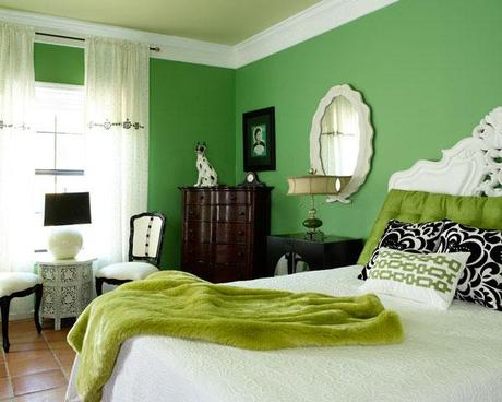 Dark Green Color Walls