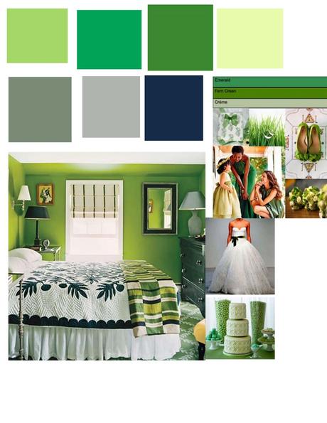 Dark Green Color Walls