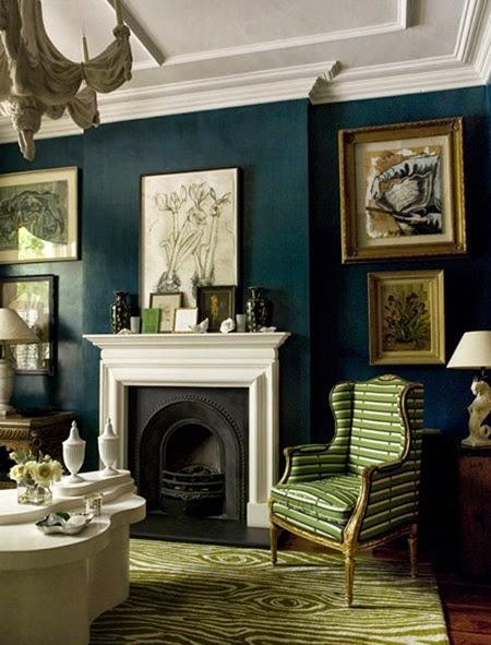 Dark Green Color Walls