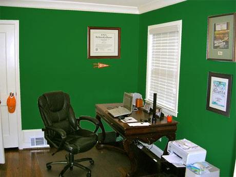 Dark Green Color Walls