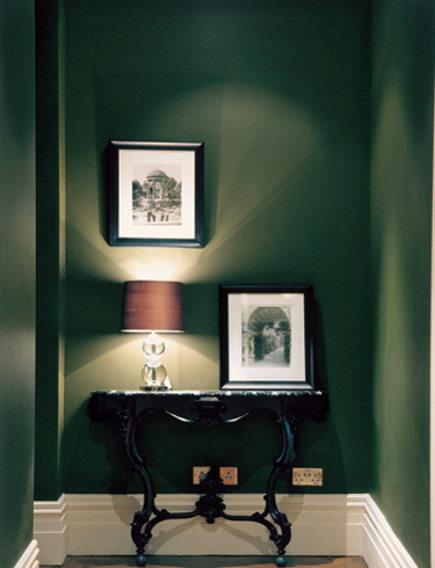 Dark Green Color Walls