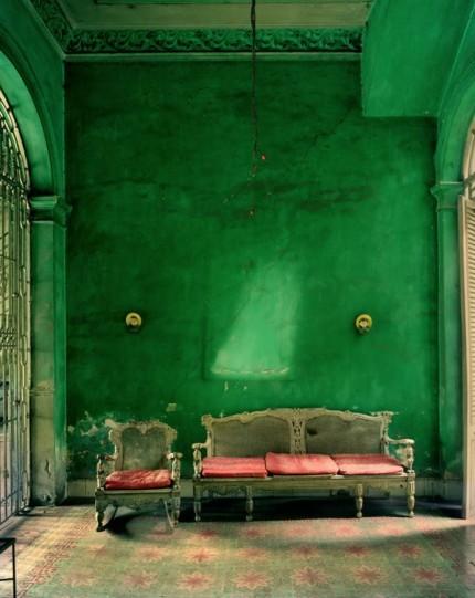 Dark Green Color Walls