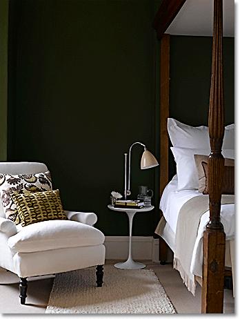 Dark Green Color Walls