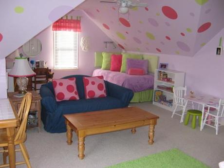Purple Green Little Girls Room