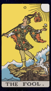 The Fool card of Tarot