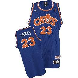 Amanrez - Cleveland Cavaliers Lebron James Blue Cavs Authentic Men Jersey-L