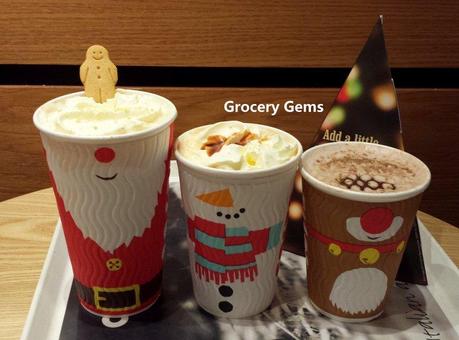 Costa Coffee Christmas Menu 2014 - Orange Hot Chocolate and Sticky Toffee Latte