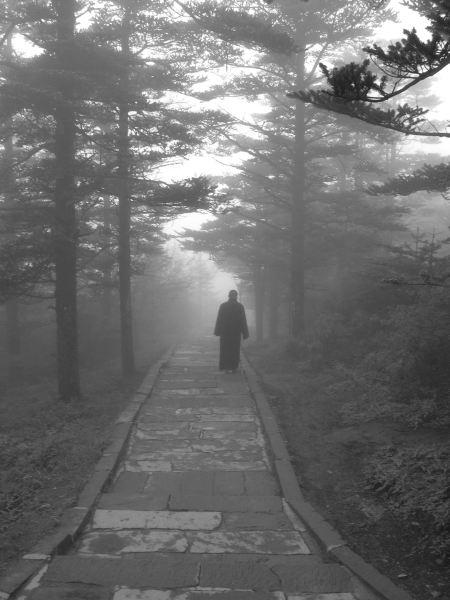 Monk in the mist China 450x600 Interview with Savannah Grace: Read and WIN!