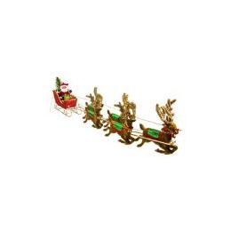 Christmas Lite Co. - Flying Santa and Reindeer - Revolving Christmas Tree Ornament