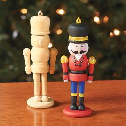 DIY Wood Nutcracker Christmas Ornaments 