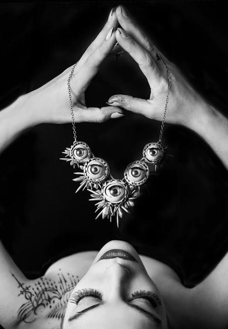 Kt Ferris Creations, jewellery, jeweler, eye jewellery, statement jewellery