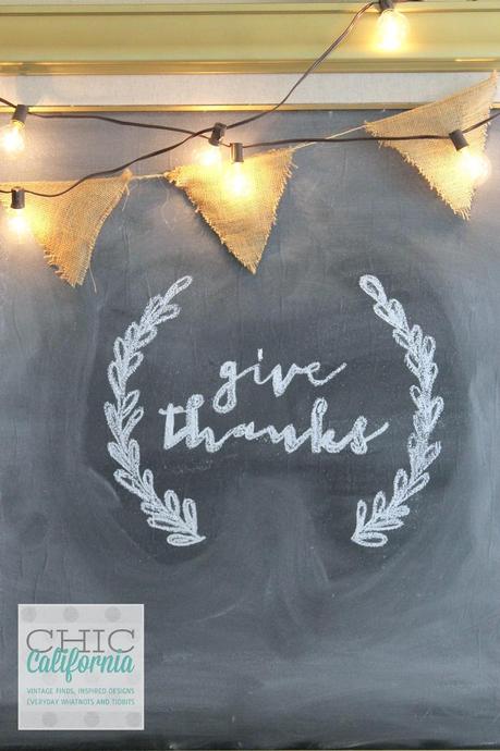 Give Thanks Chalkboard