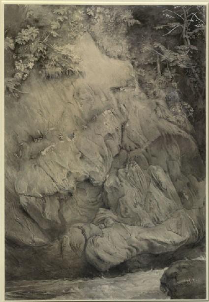 Study of a Gneiss Rock, Glenfinlas, by John Ruskin (1853-4)