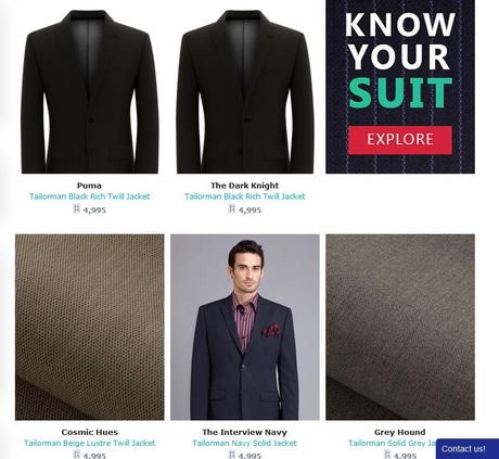 mens suits customized online