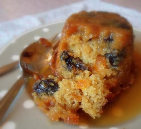 Apricot and Prune Puddings with a Lemon and Butterscotch Sauce