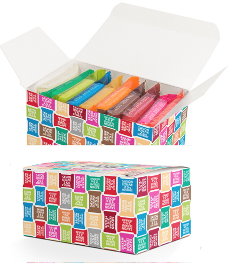 Discovery box 10 x 25g soaps - Open
