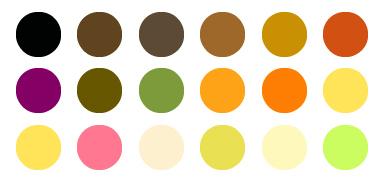 Thanksgiving color palette