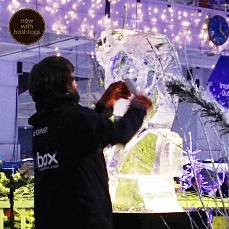 Ideal-Home-Show-Christmas-2014-ice-sculpting