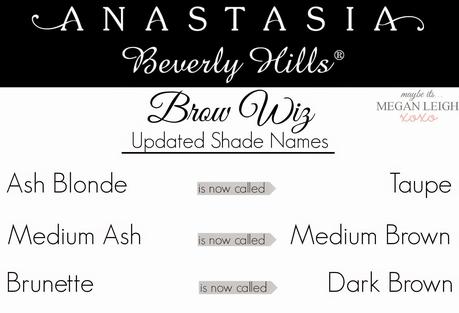 Anastasia Beverly Hills - Brow Wiz - Updated Shade Names