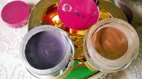 Oriflame The One Colour Impact Cream Eye Shadows in Rose Gold & Intense Plum