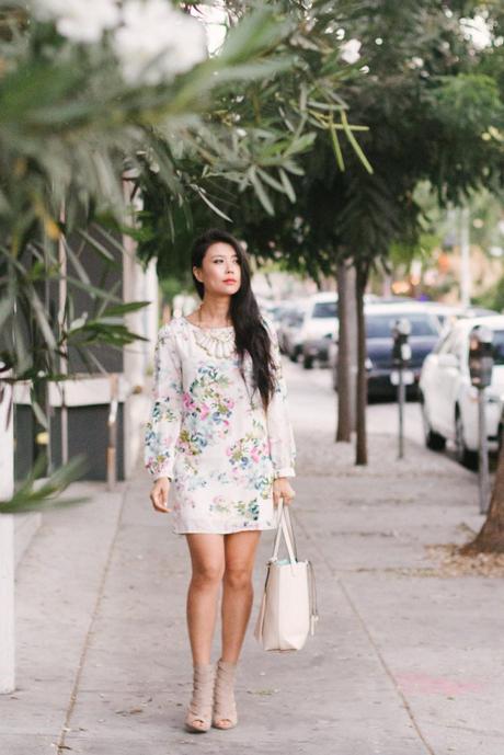 falling4lulus lulu*s floral shift dress work outfit {GBF Style | Falling4Lulus Work Florals}