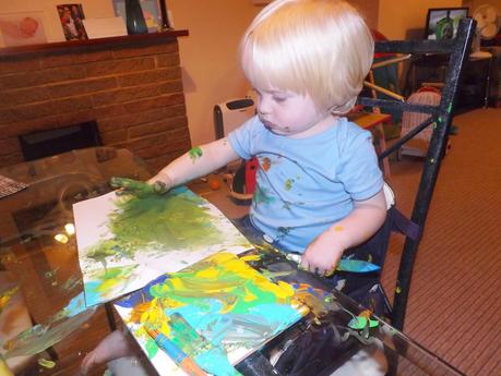 Tyne's First Painting Session! #Persilstainmagic