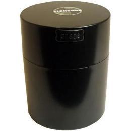Tightvac Coffeevac 1/2 Pound Vacuum Sealed Storage Container, Solid Black