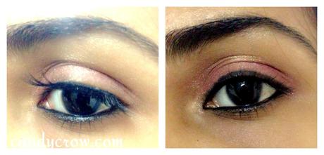 5 Minute eye makeup Tutoria, pink gold eye make up tutorial