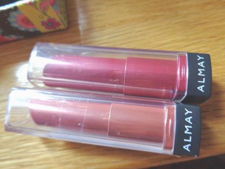 New In Town: Almay Smart Shade Butter Kiss Lipsticks [ Nude -Light Medium, Berry - Medium] and a comparison with a Revlon Lip Butter..