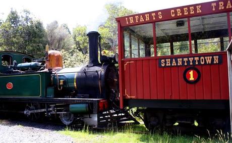 Shantytown steam train