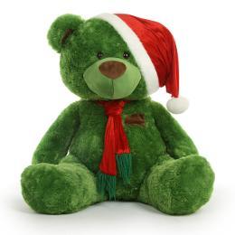 Giant Teddy, Green, Big Christmas Teddy Bear