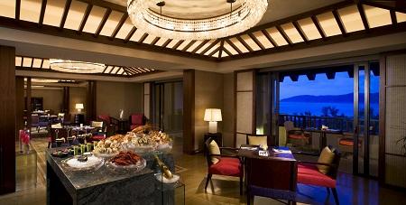 The Ritz-Carlton Sanya Club lounge adds to the resort experience