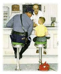 Painting by Norman Rockwell