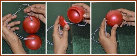 Christmas Bauble Using Gems Ball DIY (Step by Step Tutorial) Christmas bauble with gems ball