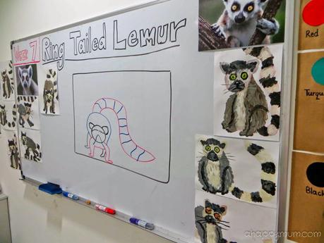 Ring Tailed Lemur {Review of heART Studio Little Picasso class}