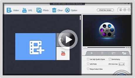 WinX HD Video converter Deluxe UI WinX HD Video converter Deluxe