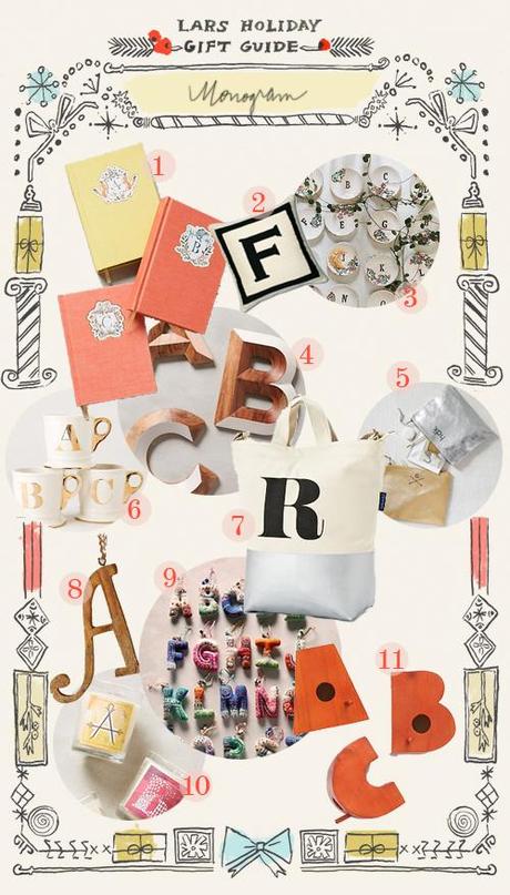 Holiday gift guide: monograms!