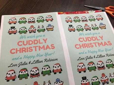 All wrapped up and will Panda cards. The kids are in a class called the Kinda Pandas so this was so cool I found this online.