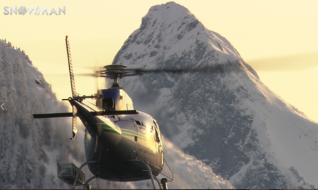 Kevin Fogolin hunting avalanches by helicopter