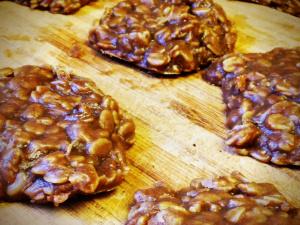 Twelve Days of Gluten Free Cookies: No Bake Toasted Coconut + Oatmeal Cookies (Day 6) no bake oatmeal peanut butter,1
