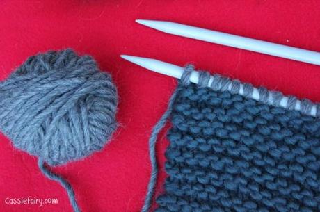 Knitting an ombre colour block scarf ombre color block scarf knitting project-5