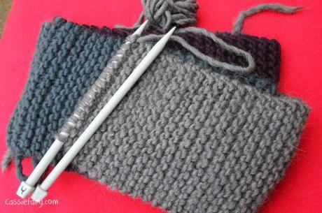 Knitting an ombre colour block scarf ombre color block scarf knitting project-7