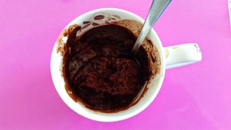 Healthy chocolate mug cake recipe