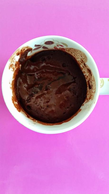 Healthy chocolate mug cake recipe