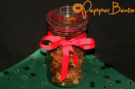 Crispy Christmas Caramalised Apple & Sultana Flapjacks Gift Jar u
