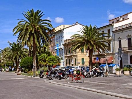 Typical street in Viareggio, Tuscany