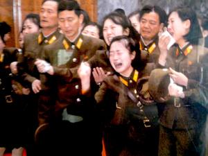 Again: “Confess your crimes against the people of North Korea or you will not be allowed to leave the country tomorrow” Soldiers grieving over the death of Kim Jong-Il