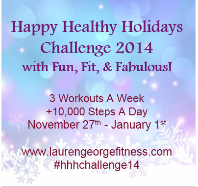 Happy Healthy Holidays Challenge - Week 5 Workouts