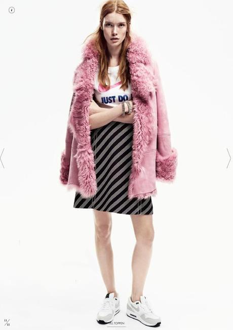 New Year, New Trends – Elle Sweden January 2015 Pink Coat