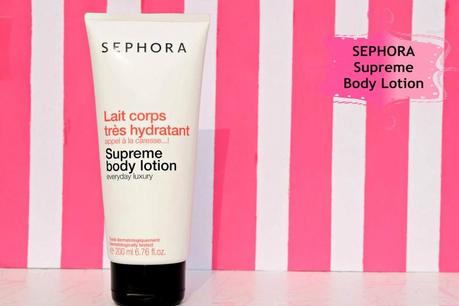 Sephora Supreme Body Lotion Review